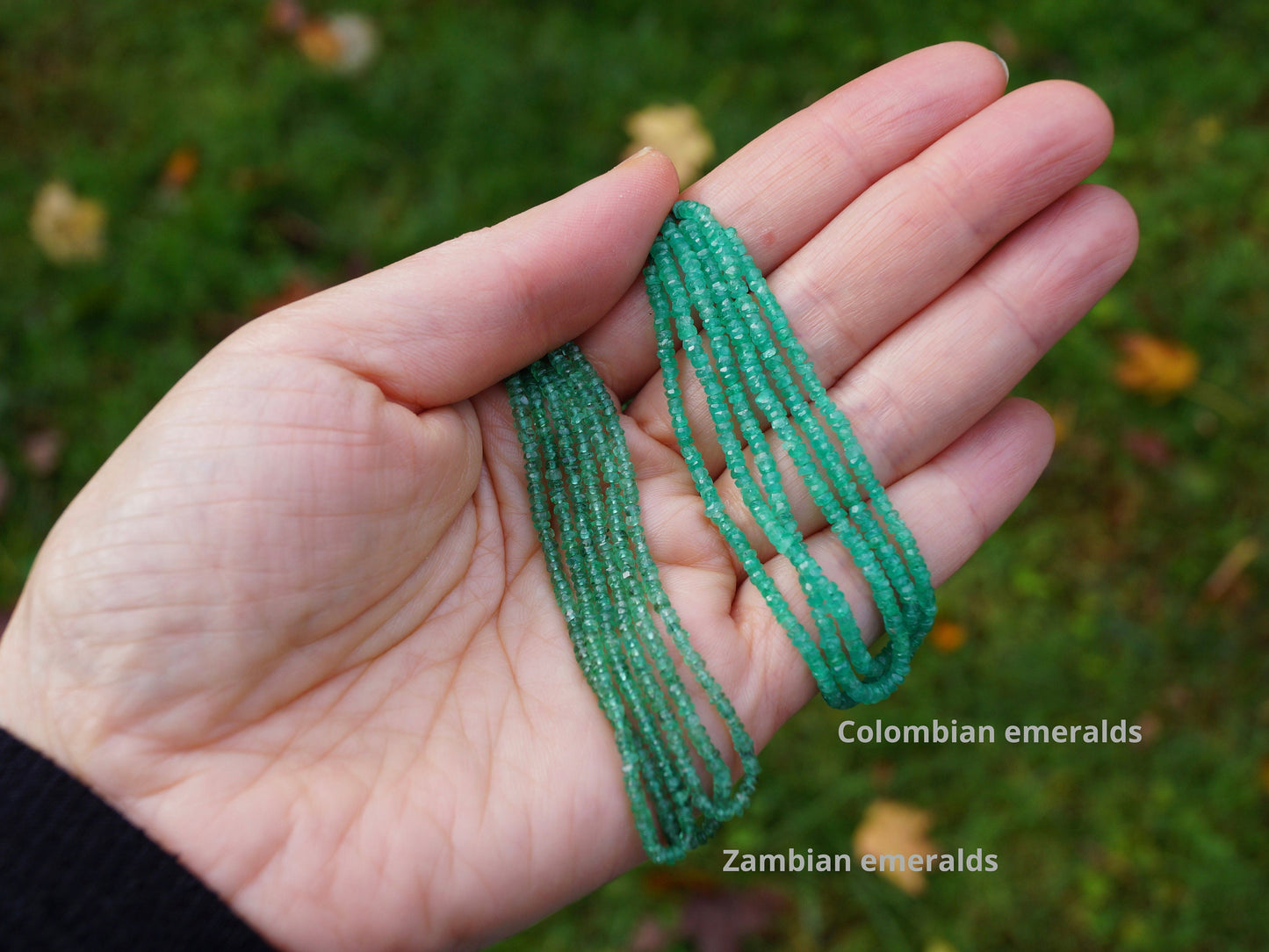 14K: Natural Diamond & Emerald Bead Bracelet| Colombian Emerald| Real Natural Emerald| May Birthstone| Green| Anniversary Gift For Her