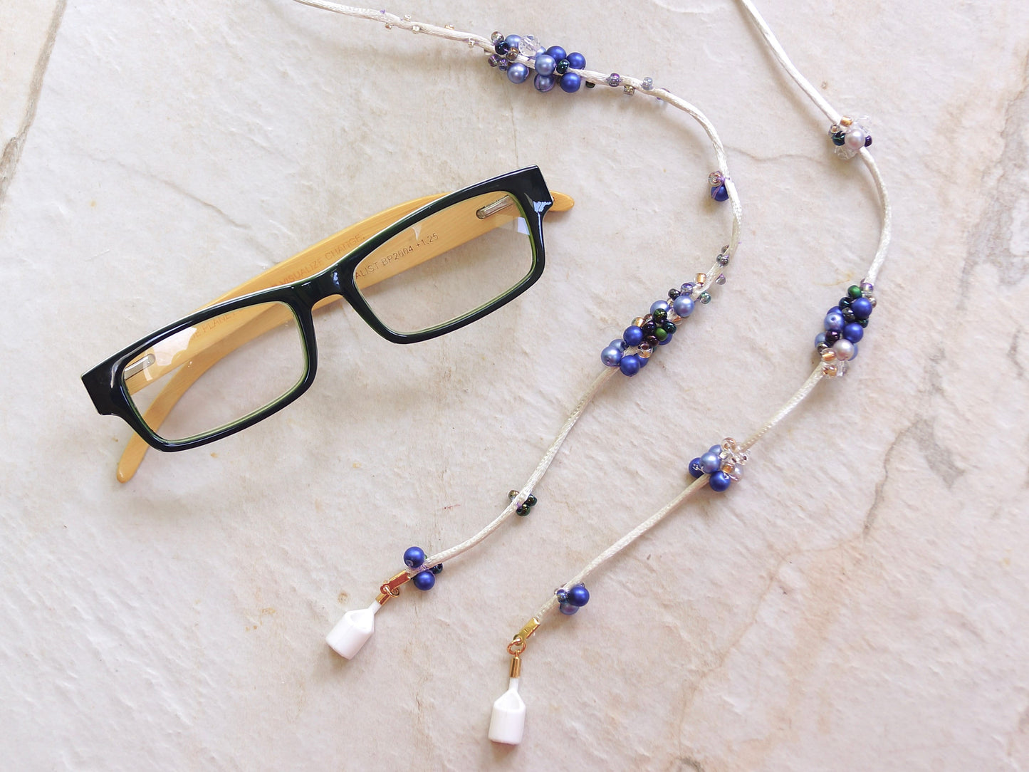 Eye Glasses Straps, Beaded Necklace Straps, Fiber Lariat Necklace, Ivory Pearls, Wireless Earbuds, Trendy Jewelry Straps, Embroidered Straps