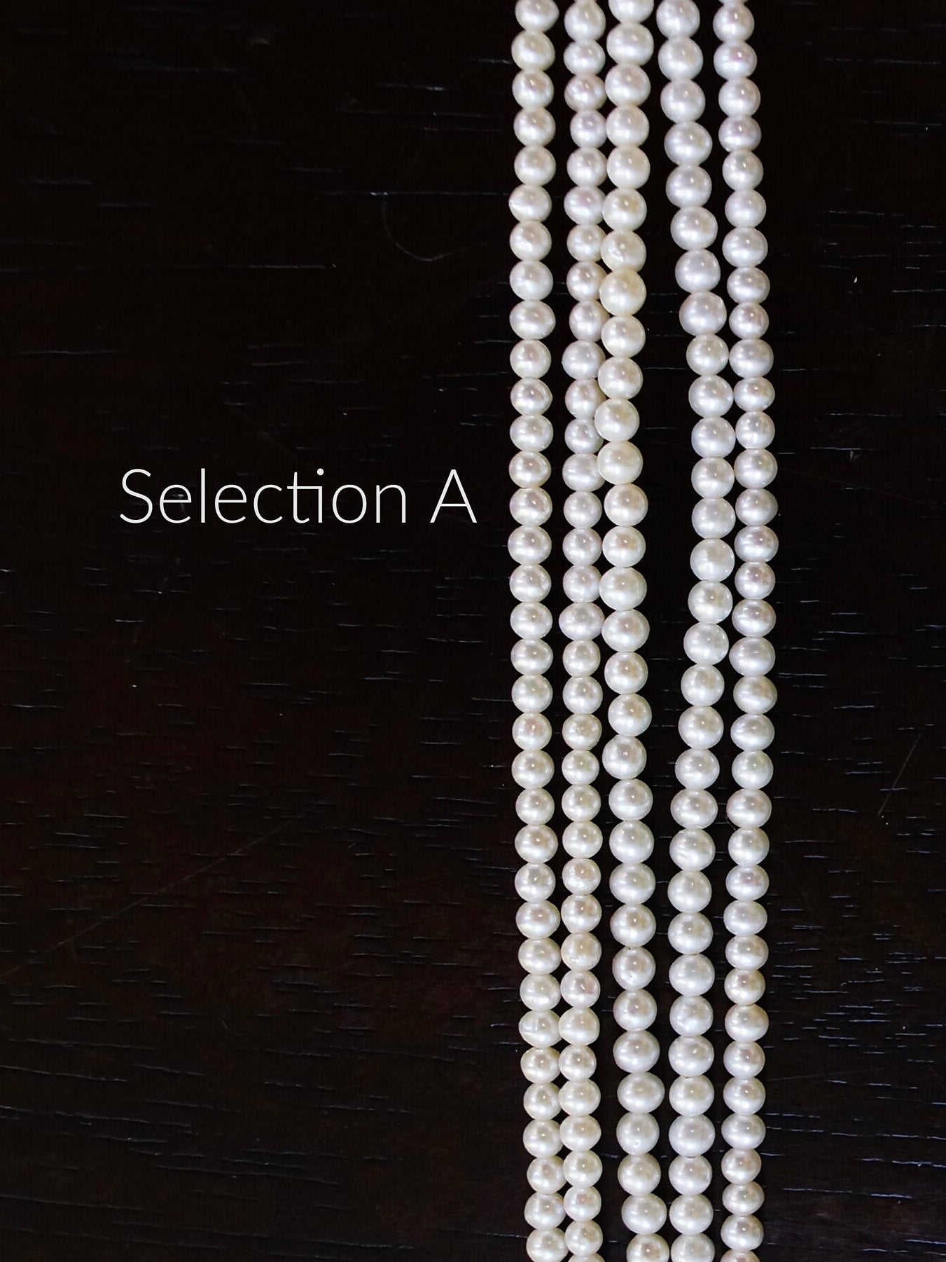 14K Solid Gold: [A] Natural Pearl Bead Necklace, Freshwater Pearls Thin Choker, High Luster, 2.5mm, 3mm, Fine Jewelry, Layering Necklace,