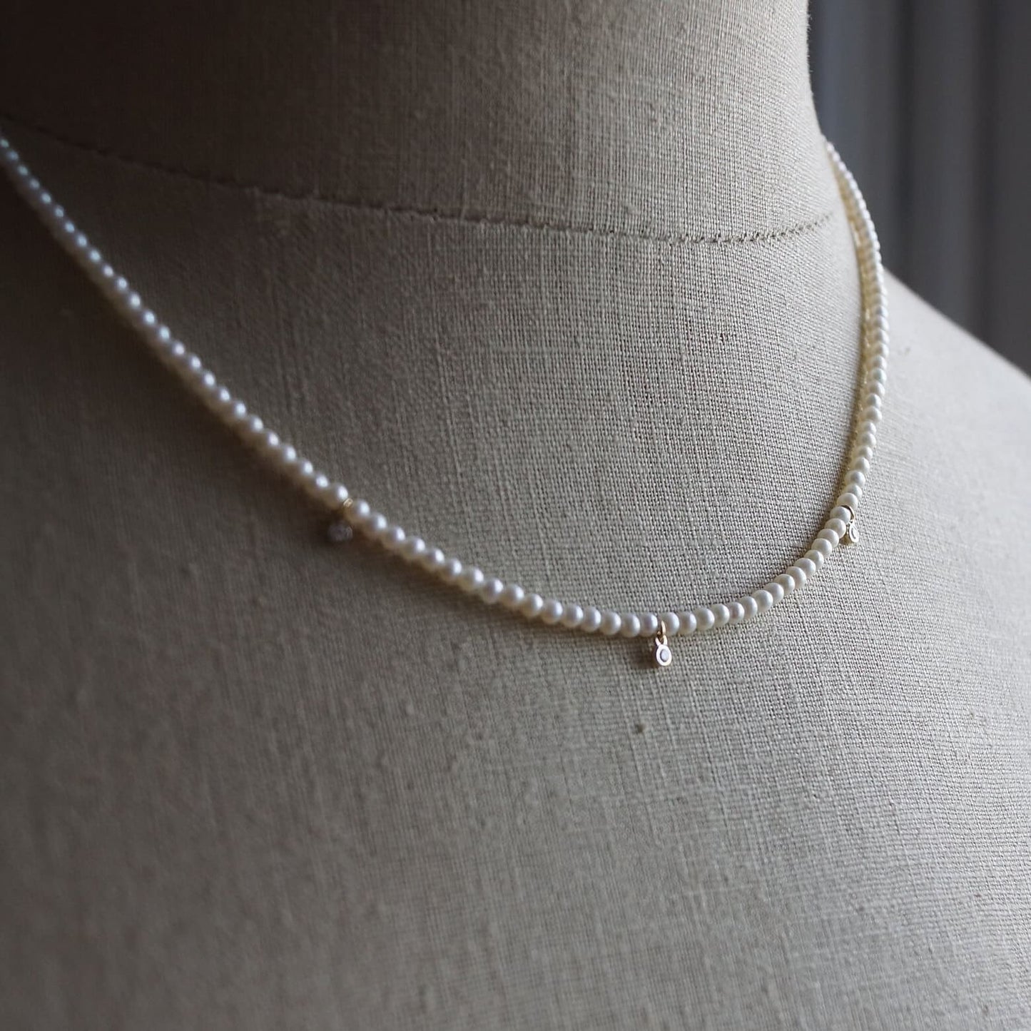 14K Solid Gold: Diamond & Pearl Necklace| Natural Pearl| Natural Diamond