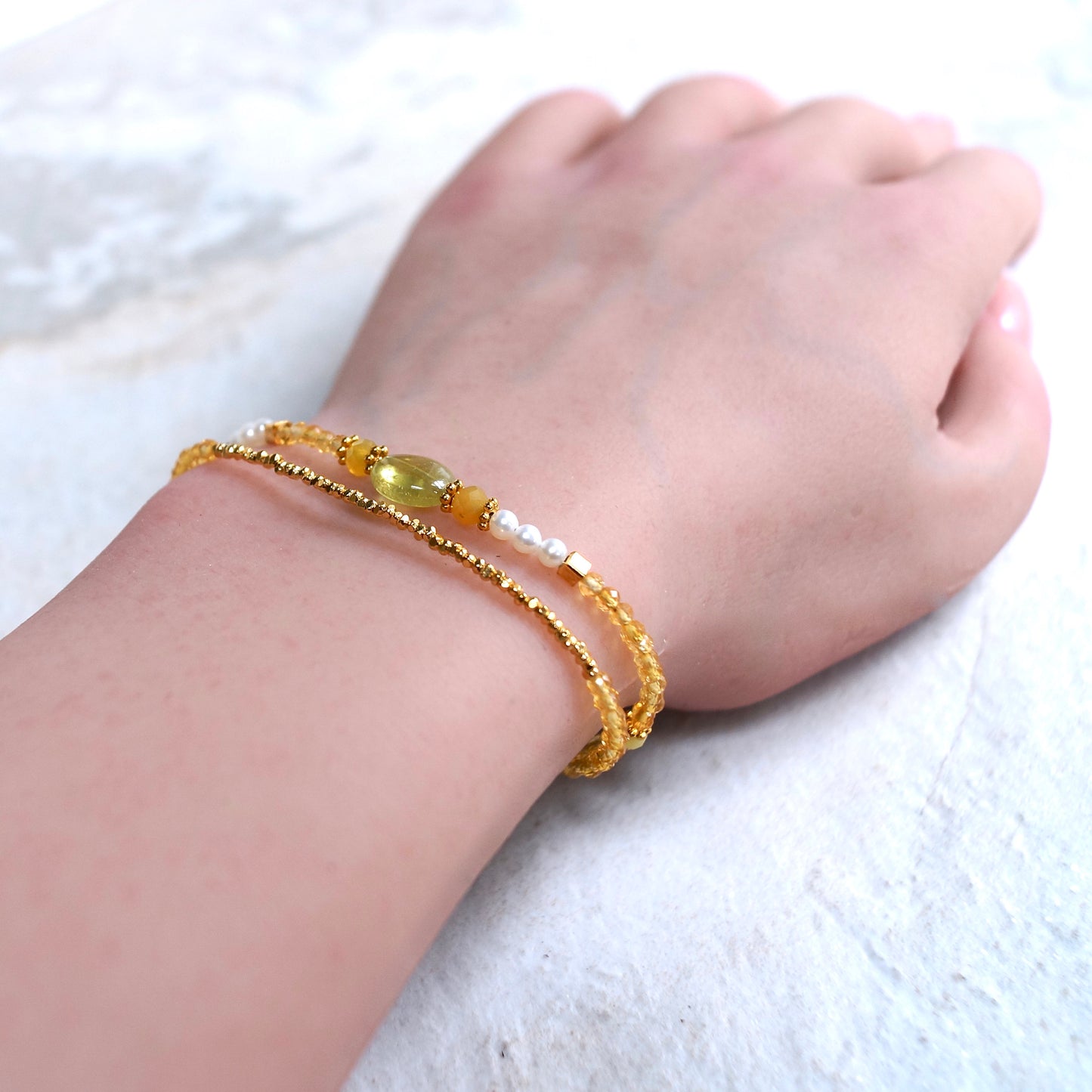 14K & 24K Vermeil: Citrine Bracelet| Yellow Sapphire| 2.5 mm|  Natural Sapphire| Dainty Bracelet, | Skinny Bracelet| Citrine Beaded Bracelet